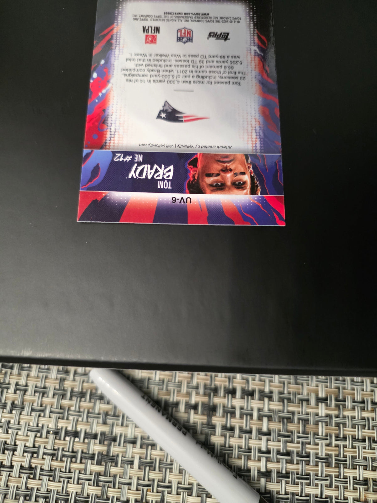 2025 Topps Chrome Football Tom Brady UV-6 Ultra Violet SSP CASE HIT π₯ RARE