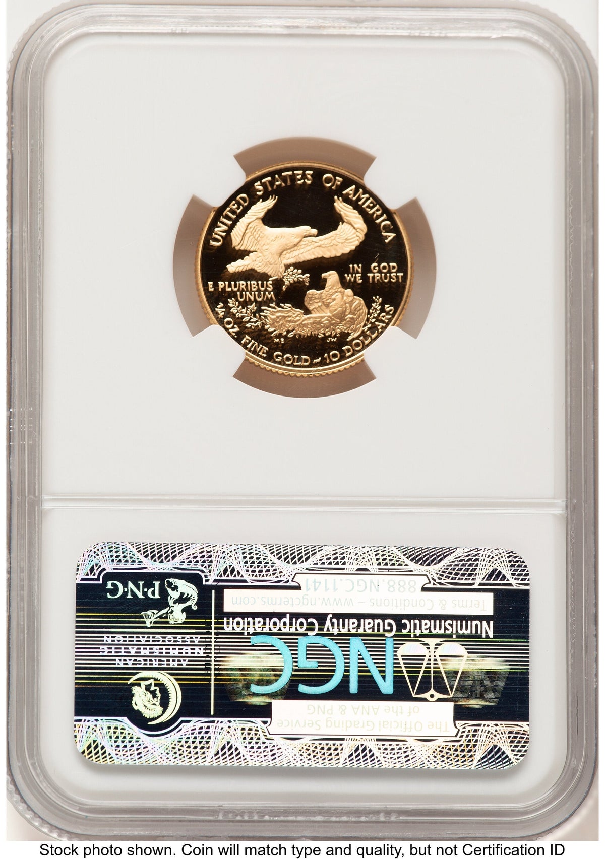 2004-W Proof Gold Eagle 1/4 oz Brown Label NGC PF70