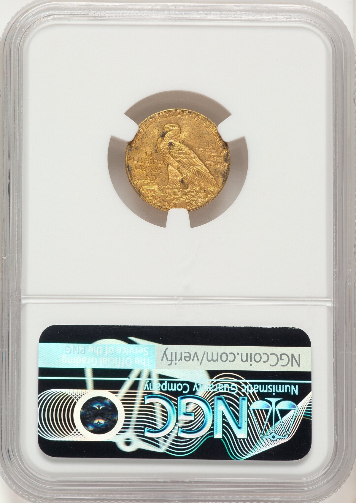 1911 $2.50 Indian Quarter Eagle NGC MS62