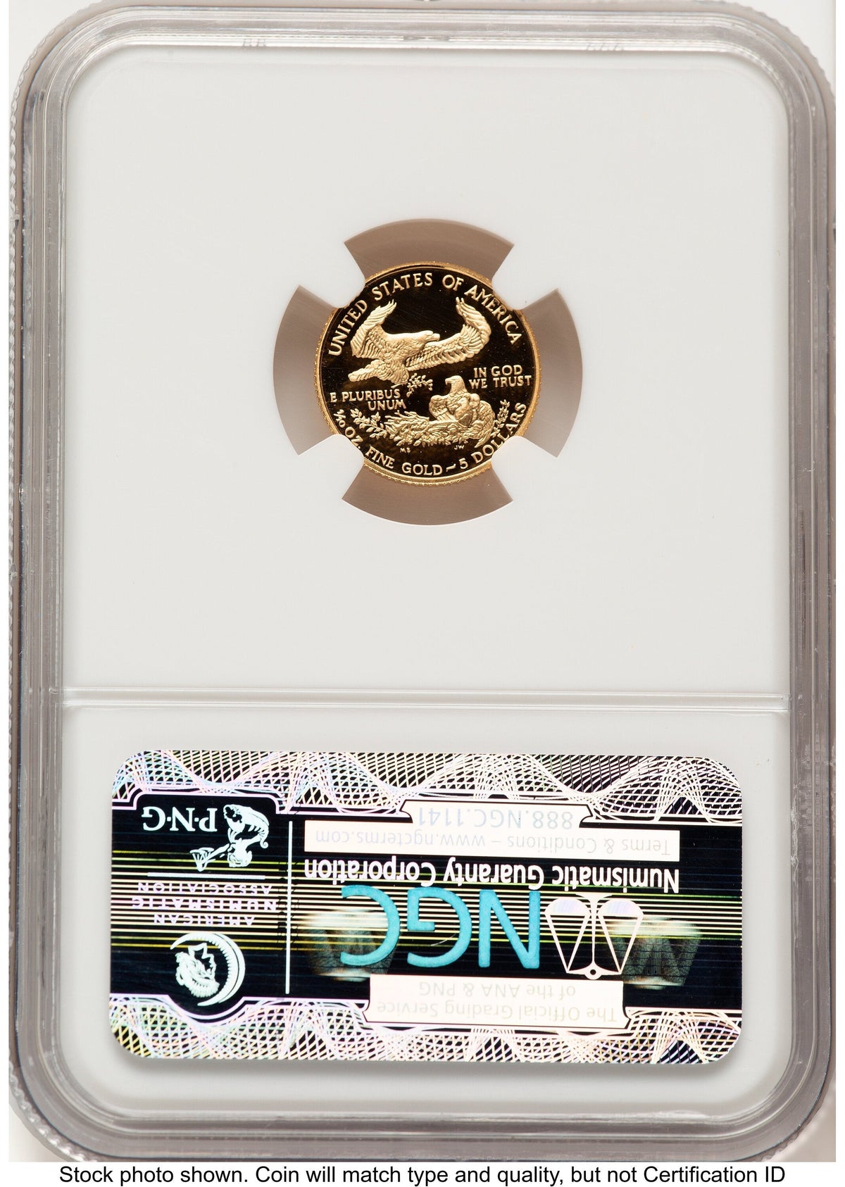 1988-P Proof Gold Eagle 1/10 oz Brown Label NGC PF70