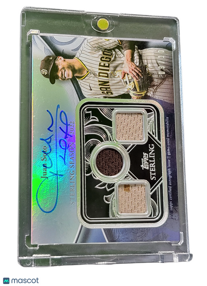 2024 Topps Sterling Juan Soto #SSAR-JS Triple Relic Sterling Seasons Game-Used