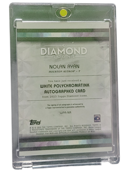 2023 Topps Diamond Icons Nolan Ryan #WPA-NR White Polychromatink 5 / 5