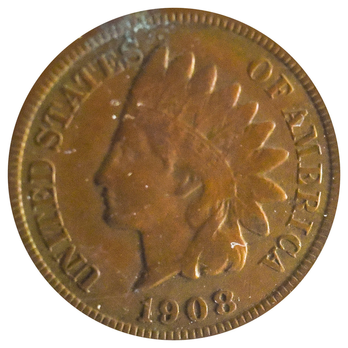 1908-S Indian Head Cent (XF)