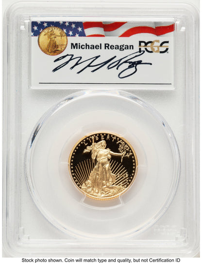 2015-W Proof Gold Eagle 1/4 oz Reagan Legacy Series Michael Reagan PCGS PR70