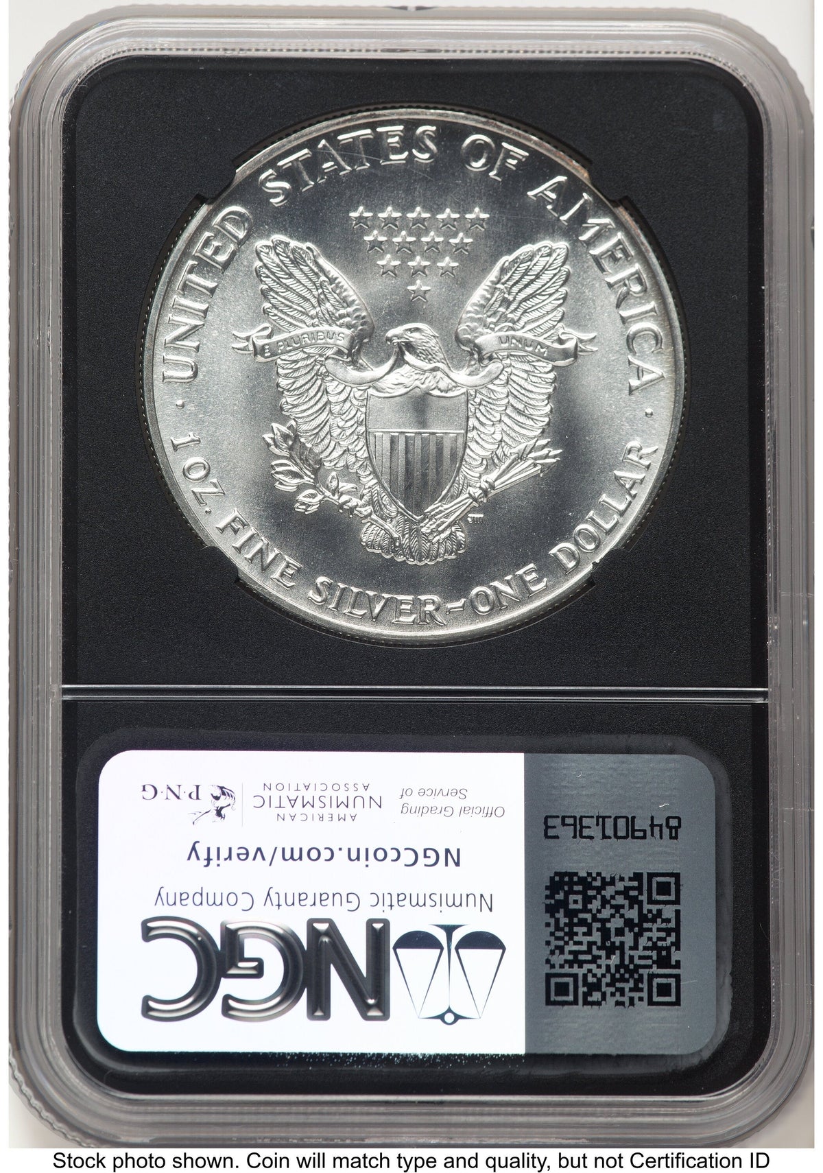 1987 Silver Eagle Anna Cabral NGC MS70