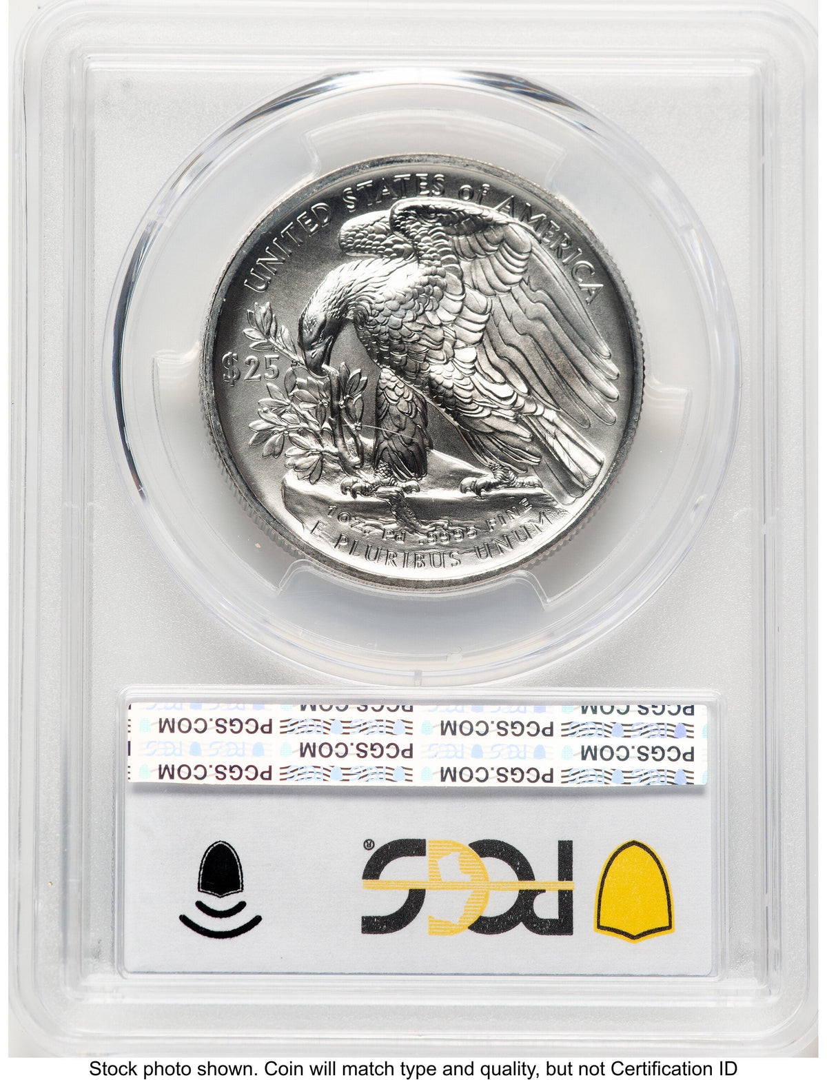 2021 Palladium Eagle 1 oz Blue Gradient PCGS MS70