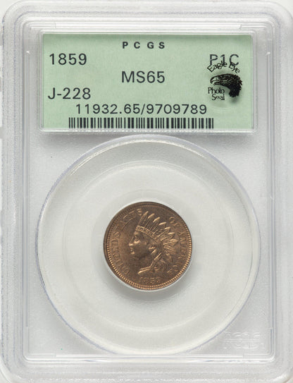 1859 P1C J-228 Patterns PCGS MS65