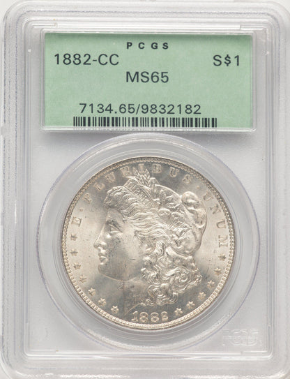 1882-CC Morgan Dollar PCGS MS65