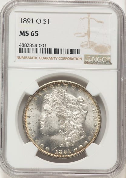 1891-O Morgan Dollar NGC MS65