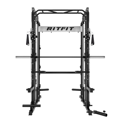 M1 PRO Multi-Functional Smith Machine with Cable Crossover System and Squat Rack for Home Gym