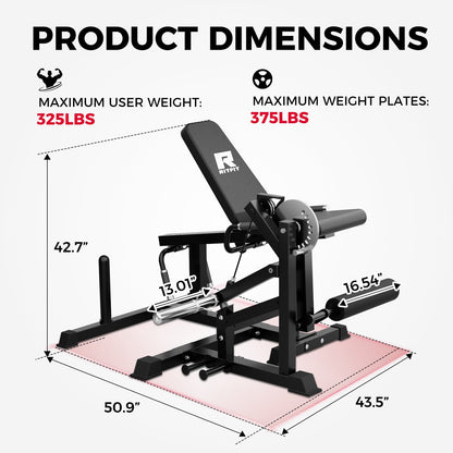 PLC01 Leg Extension Curl Machine