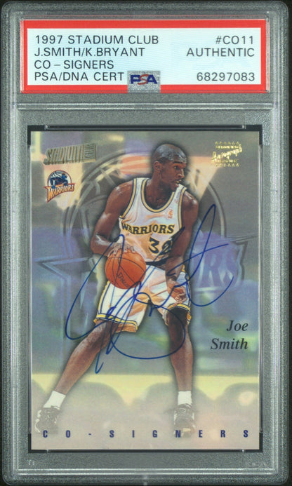 1997 Stadium Club Kobe Bryant AUTO  J. Smith #CO11 PSA A Auto A