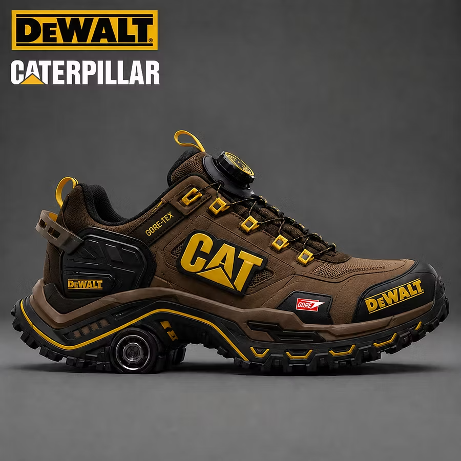 Men's Steel Toe Safety Shoes - Waterproof GORE-TEX Style Work Sneakers - Lightweight Non-Slip Construction Boots