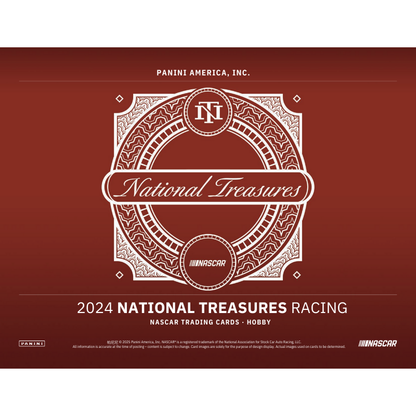 2024 Panini National Treasures Racing Hobby 4 Box Case