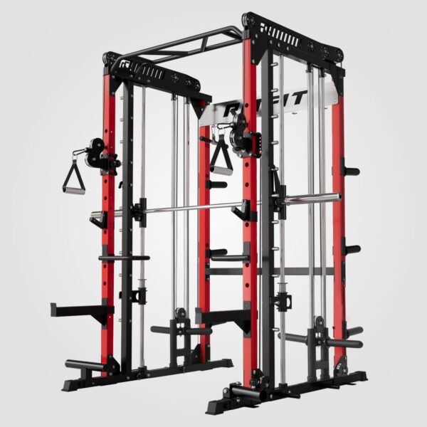 M1 PRO Multi-Functional Smith Machine with Cable Crossover System and Squat Rack for Home Gym