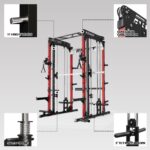 M1 PRO Multi-Functional Smith Machine with Cable Crossover System and Squat Rack for Home Gym - Image 7