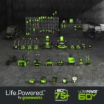 60V 21" Cordless Battery Push Lawn Mower w/ 5.0Ah Battery & Charger, LM2116 - Image 16