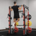 M1 PRO Multi-Functional Smith Machine with Cable Crossover System and Squat Rack for Home Gym - Image 13