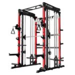 RitFit M1 PRO multi-functional Smith machine with cable crossover, squat rack, and home gym rack for strength training.