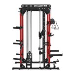 M1 PRO Multi-Functional Smith Machine with Cable Crossover System and Squat Rack for Home Gym - Image 18