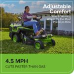 60V 30" CrossoverT Riding Lawn Tractor with (4) 8.0 Ah Batteries and 600-Watt Charger, CRT3062 - Image 8