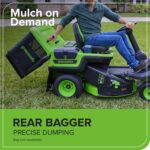 60V 30" CrossoverT Riding Lawn Tractor with (4) 8.0 Ah Batteries and 600-Watt Charger, CRT3062 - Image 9