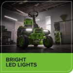 60V 30" CrossoverT Riding Lawn Tractor with (4) 8.0 Ah Batteries and 600-Watt Charger, CRT3062 - Image 10