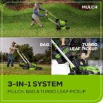 60V 25" Cordless Battery Dual Blade Self-Propelled Lawn Mower w/ Two (2) 4.0Ah Batteries & Dual-Port Charger, LM2516S - Image 10
