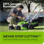 60V 25" Cordless Battery Dual Blade Self-Propelled Lawn Mower w/ Two (2) 4.0Ah Batteries & Dual-Port Charger, LM2516S - Image 4