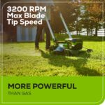 60V 21" Cordless Battery Push Lawn Mower w/ 5.0Ah Battery & Charger, LM2116 - Image 6