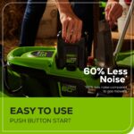 60V 21" Cordless Battery Push Lawn Mower w/ 5.0Ah Battery & Charger, LM2116 - Image 9