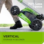 60V 25" Cordless Battery Dual Blade Self-Propelled Lawn Mower w/ Two (2) 4.0Ah Batteries & Dual-Port Charger, LM2516S - Image 7