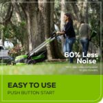 60V 25" Cordless Battery Dual Blade Self-Propelled Lawn Mower w/ Two (2) 4.0Ah Batteries & Dual-Port Charger, LM2516S - Image 8