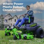 60V 42” Electric CrossoverZ Zero Turn Mower with (6) 8 Ah Batteries and (3) Dual Port Turbo Chargers, CRZ4261 - Image 16