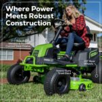 60V 42" Cordless Battery CrossoverT Riding Lawn Mower: (6) 8.0 Ah Batteries and (3) Dual-Port Turbo Chargers, CRT4261 - Image 16