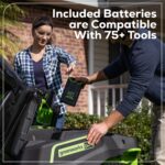 60V 42" Cordless Battery CrossoverT Riding Lawn Mower: (6) 8.0 Ah Batteries and (3) Dual-Port Turbo Chargers, CRT4261 - Image 18