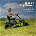 60V 42" Cordless Battery CrossoverT Riding Lawn Mower: (6) 8.0 Ah Batteries and (3) Dual-Port Turbo Chargers, CRT4261 - Image 10