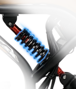 R6 Pro - 1500W Full Suspension Moped Style EBike - Image 11