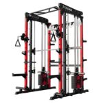 RitFit M1 PRO multi-functional Smith machine with cable crossover system and squat rack for home gym workouts.