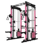 RitFit M1 PRO multi-functional Smith machine with cable crossover system and squat rack for home gym workouts.