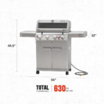 Mesa 415BZNG Stainless Natural Gas Grill - Image 20