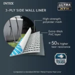 Intex 32′ x 16′ x 52″ Rectangular Ultra XTR Frame Above Ground Swimming Pool Set – 32 ft x 16 ft x 52 in - Image 6