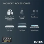 Intex 32′ x 16′ x 52″ Rectangular Ultra XTR Frame Above Ground Swimming Pool Set – 32 ft x 16 ft x 52 in - Image 7