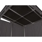Suncast Modernist 7 ft. x 7 ft. Resin Vertical Pent Storage Shed with Floor Kit - Image 7