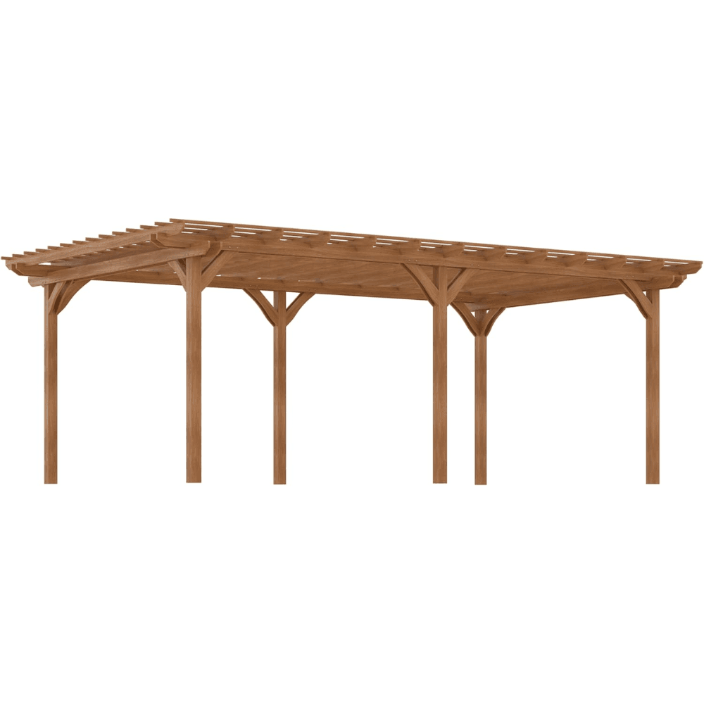 welt-product-304-image-1.png Outsunny 12′ x 20′ DIY Deck Outdoor Wood Pergola - Image 1