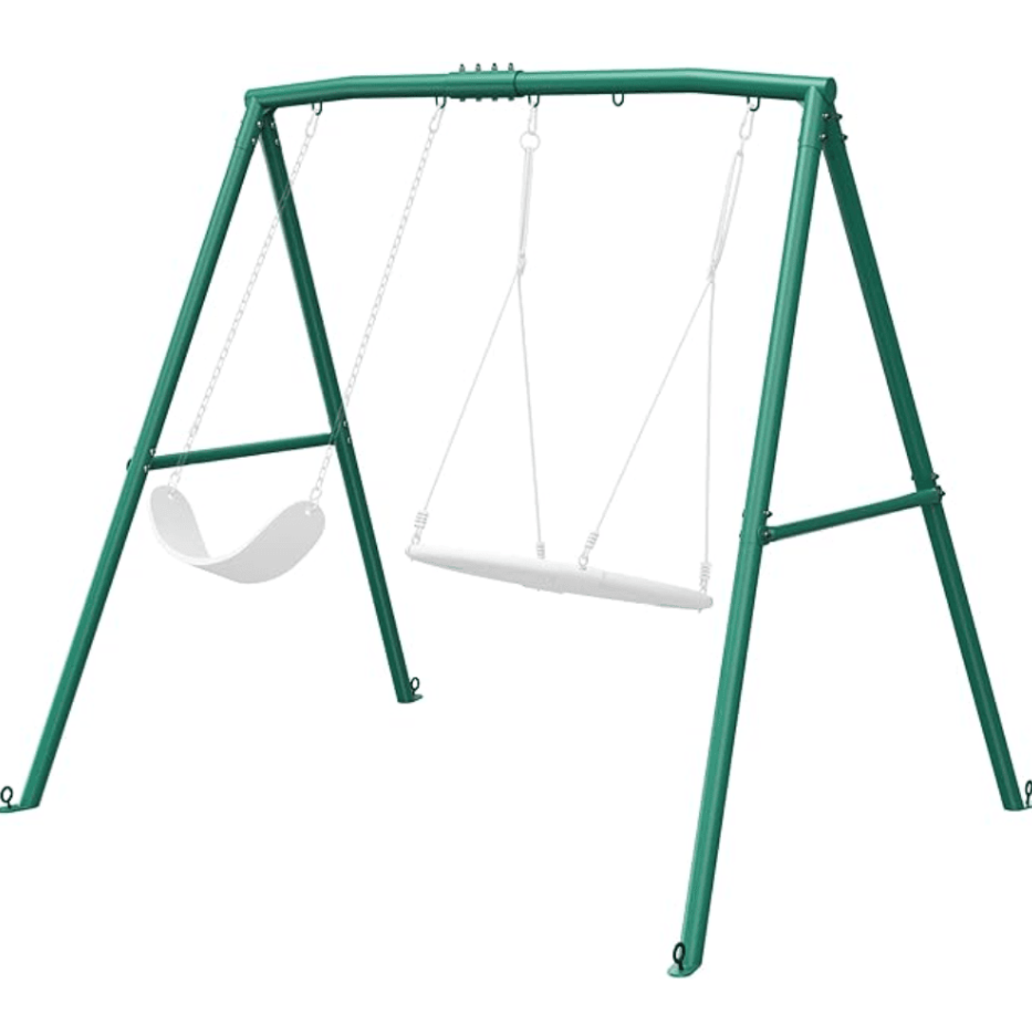 welt-product-57-image-1.png 440lbs Extra Large Metal Swing Frame with 5 Hanging Hooks, Heavy Duty A-Frame Swing Stand - Image 1