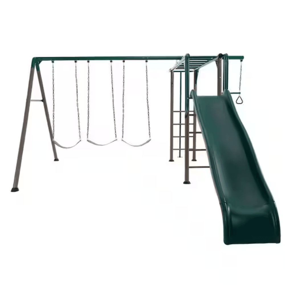 welt-product-74-image-1.png Lifetime Powder Coated Steel Swing Set with 4 Swing(s) , 1 Slide(s) - Image 1