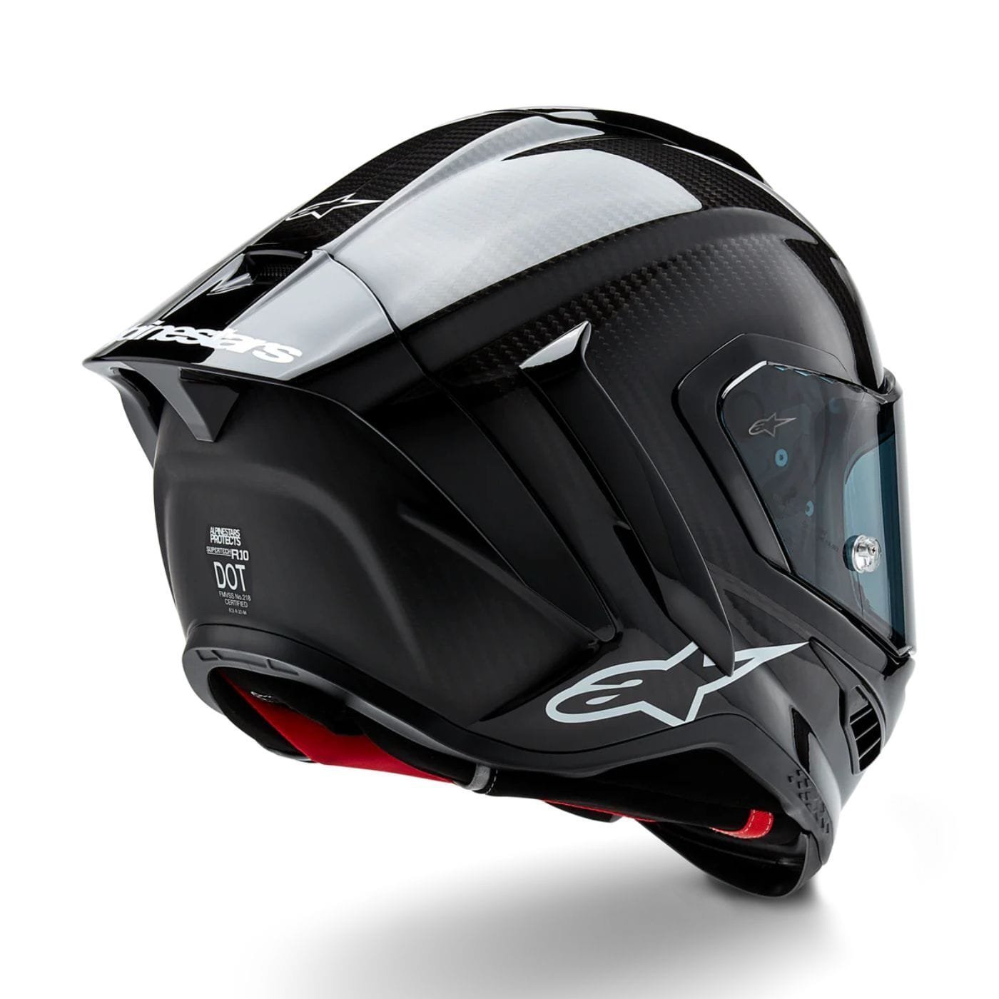 weltbike-only-product-7-image-1.jpg Alpinestars Supertech R10 Element ECE 06 / FIM Full Face Helmet Gloss Black / Carbon / Silver - Image 1