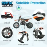 SYX MOTO MK 40cc 4 Stroke Mini Dirt Bike Pull Start Automatic Transmission Pit Bike for Kids - Image 4