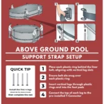 Coleman Power Steel 16′ x 10′ x 42″ Oval Above Ground Pool Set - Image 5